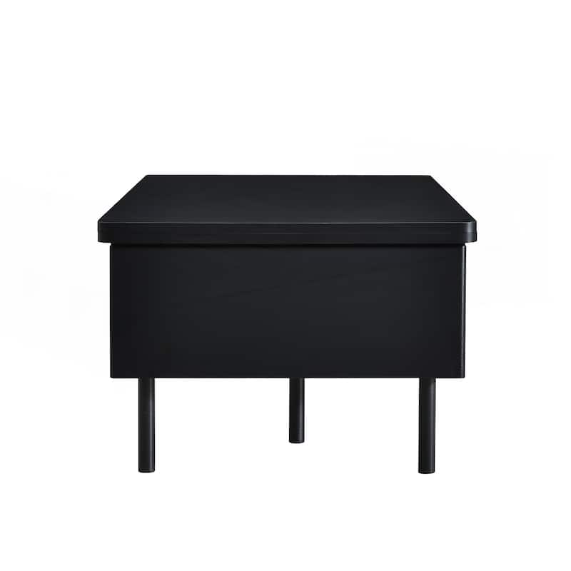 Modern Space Saving Center Table with Foldable Top