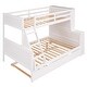 preview thumbnail 8 of 10, Pine Wood Twin over Full Bunk Bed with Trundle and Storage