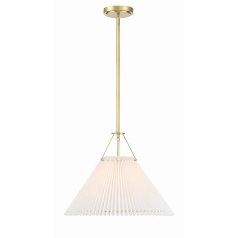 Gamma 1 Light Aged Brass Pendant - 18"W x 14"H
