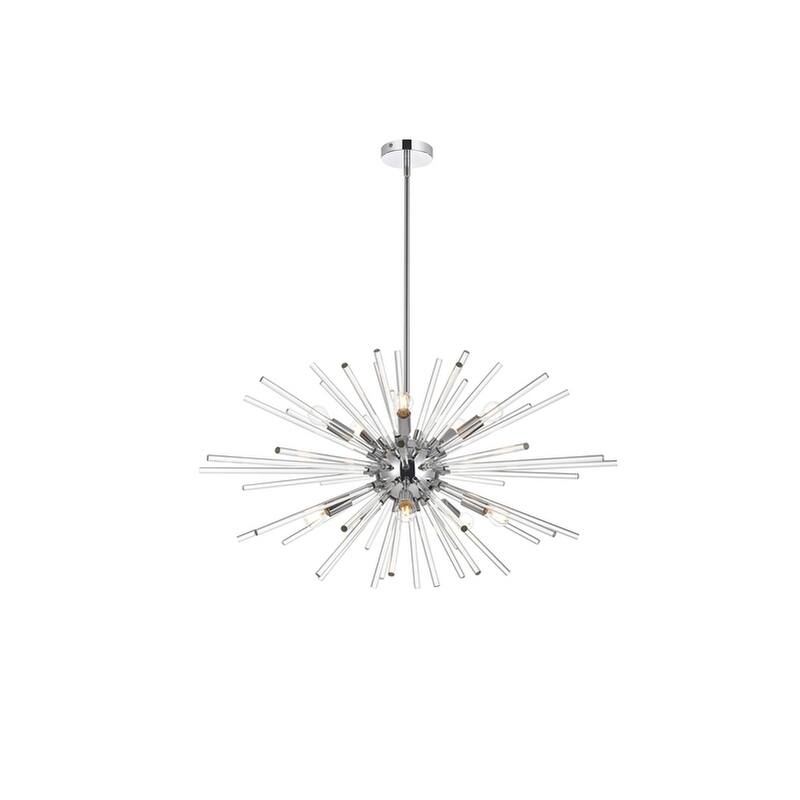 Samuel 32 inch Crystal Rod Pendant - N/A