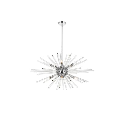 Samuel 32 inch Crystal Rod Pendant - N/A