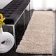SAFAVIEH August Shag Veroana Solid 1.5-inch Thick Rug - 2 x 11 Runner - Beige