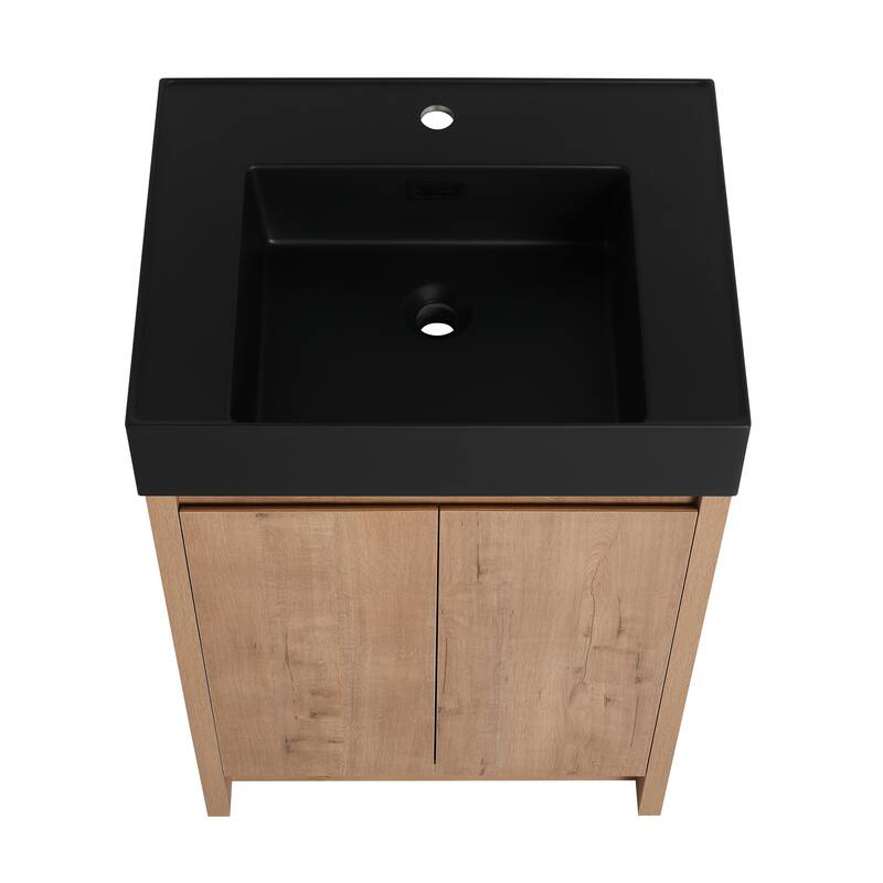 Beingnext 24"/30"/48"/60" Bathroom Vanity with Sink, Freestanding Bathroom Vanity with Soft Close Door