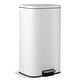 preview thumbnail 17 of 48, Fingerprint-Proof Commercial Trash Can, Stainless Steel, Soft-Close Lid, Foot Pedal, Indoor Recycling,for Kitchen/Office