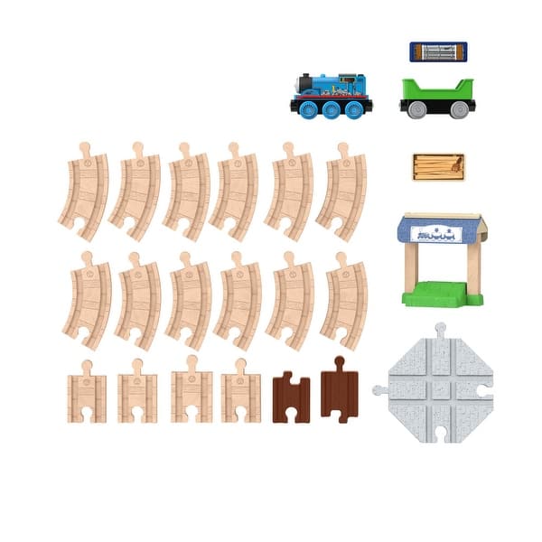 Fisher Price Trenino Thomas Linea Legno - Porter, Veicolo Con Connettore Magnetico
