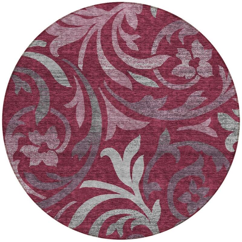 HomeRoots Floral Transitional Rectangle Outdoor Rug