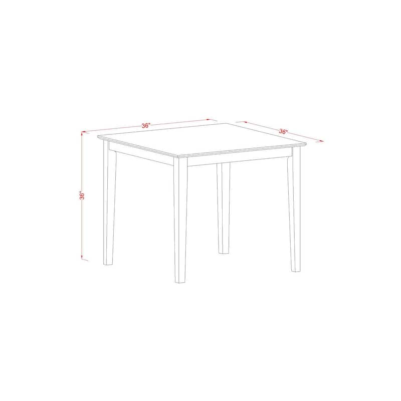 Counter Height Table Set - 3 Piece Pub Dining Set with Stools - Modern Kitchen Table