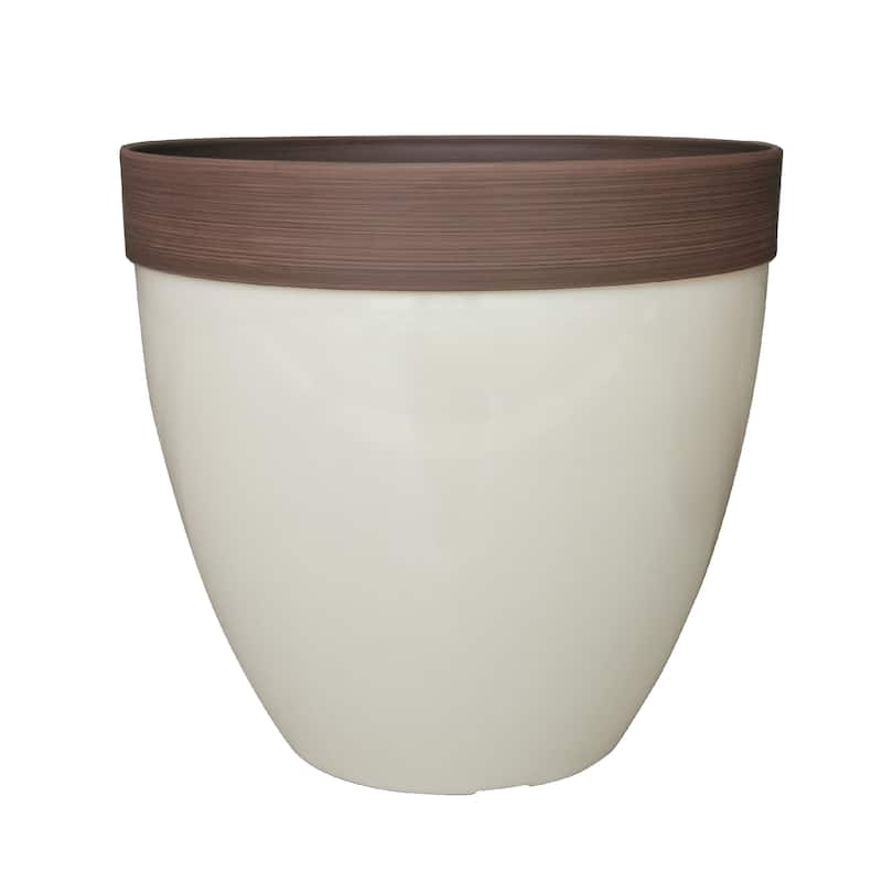 Southern Patio Hornsby Resin Planter - Beige