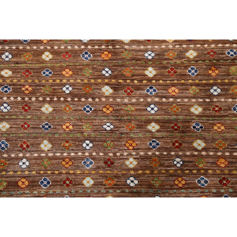 Vegetable Dye Kazak Oriental Wool Area Rug Hand-knotted Bedroom Carpet - 3'4" x 5'11"