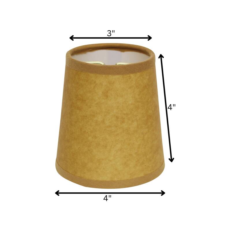 Hardback Chandelier Lampshade with Flame Clip, Oil (Set of 6)