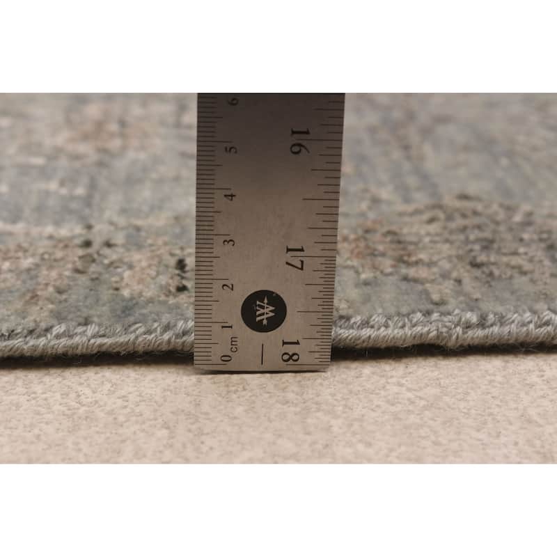 ECARPETGALLERY Hand-knotted Heritage Grey Silk, Wool Rug - 5'6 x 8'0