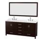 Option Espresso / White Quartz Top / Brushed Chrome
