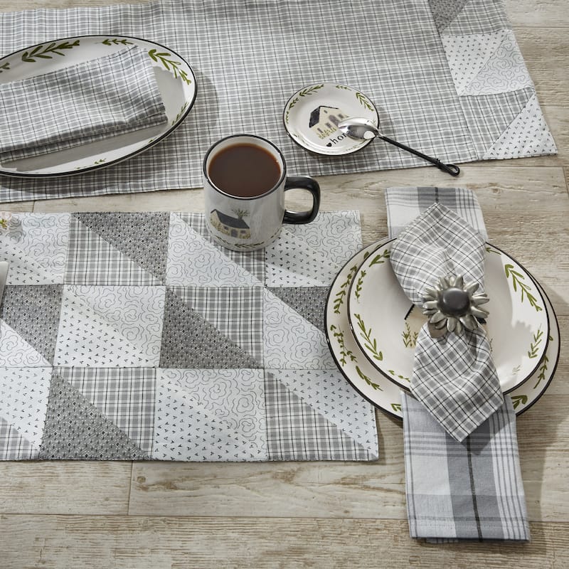 Park Designs Millstone Patch Table Runner 13" x 54" - 13" x 54"