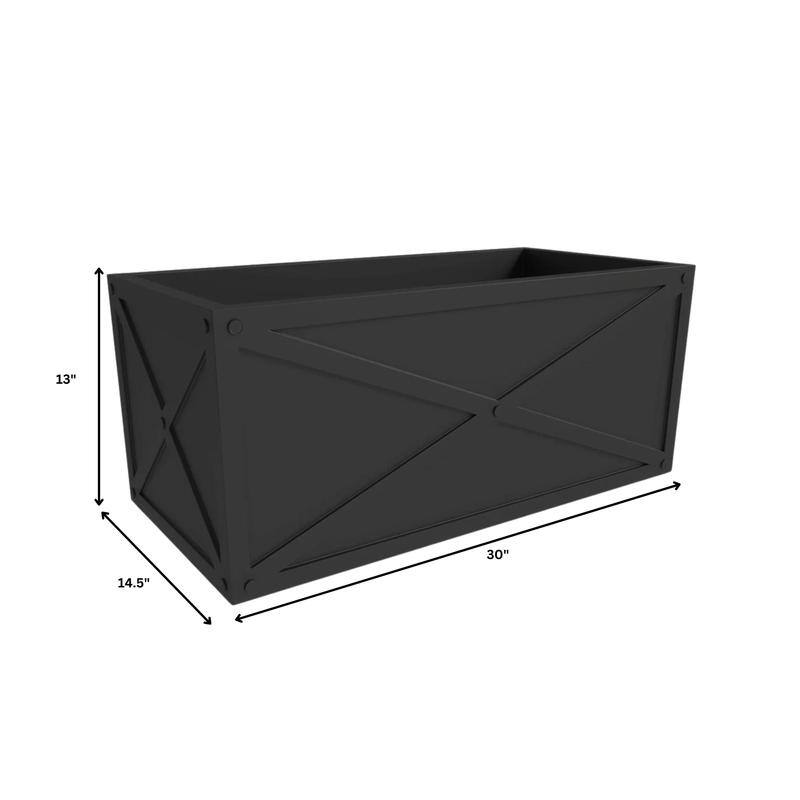 Bonsai Rectangular Fiberstone Planter Box, Modern Weather-Resistant Indoor/Outdoor Pot with Drainage for Healthy Plants