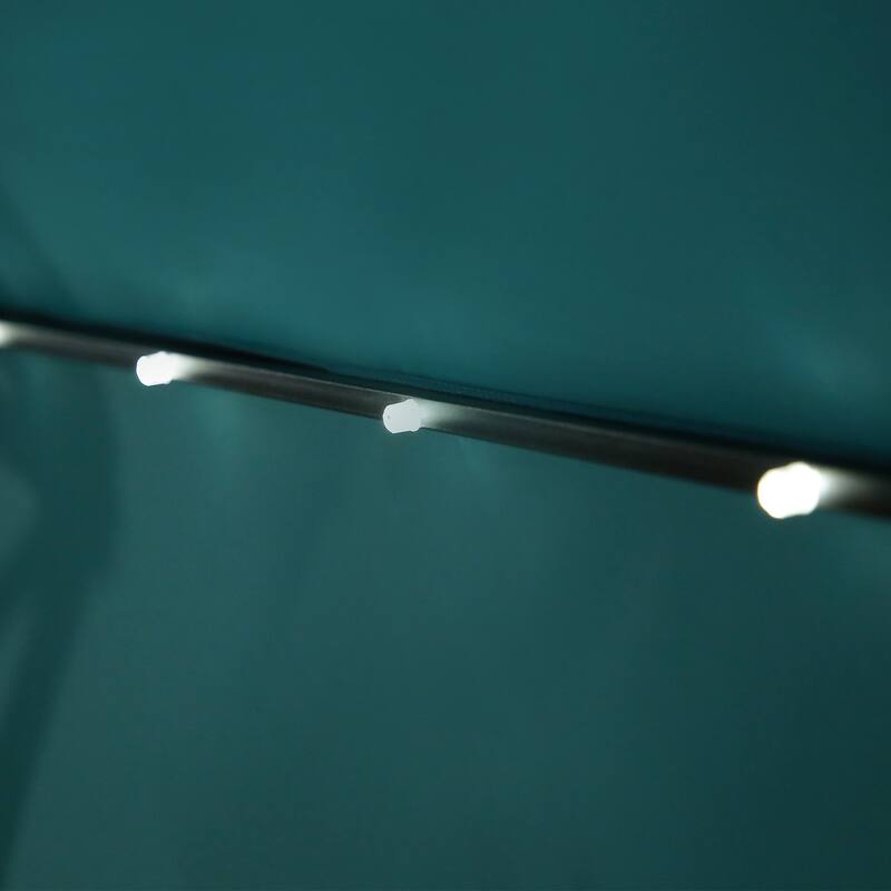 Lucent 10' Cantilever Patio Umbrella with Solar LED Lights