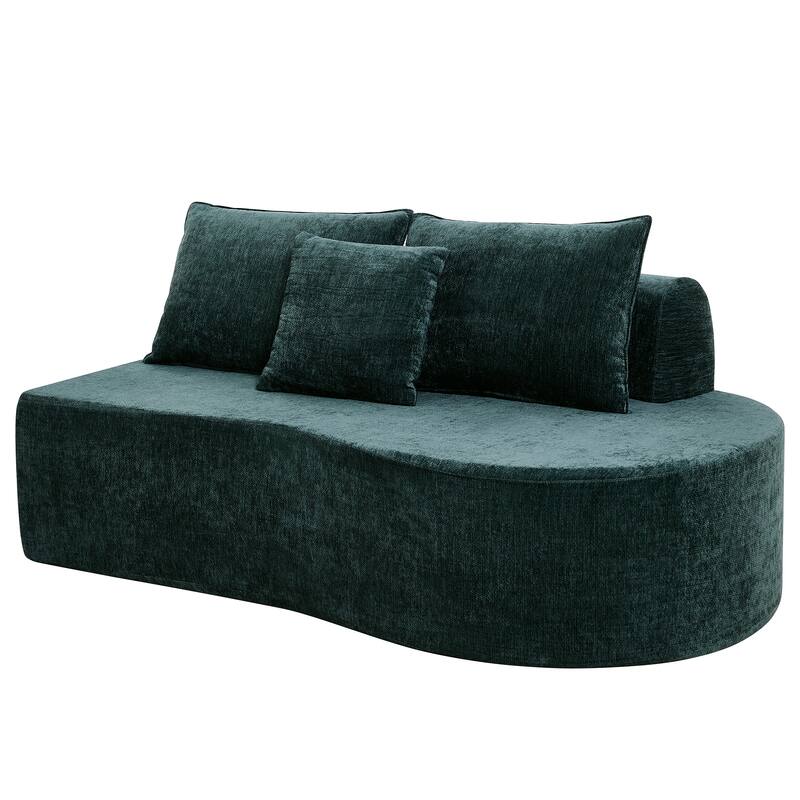 Christopher Knight Home - Curved Modular 138.6" Upholstered Sectional Sofa