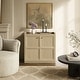 preview thumbnail 41 of 49, Multifunctional Minimalist Side Cabinet with 3D Design 33.7x32.9x15.4 - Light Oak