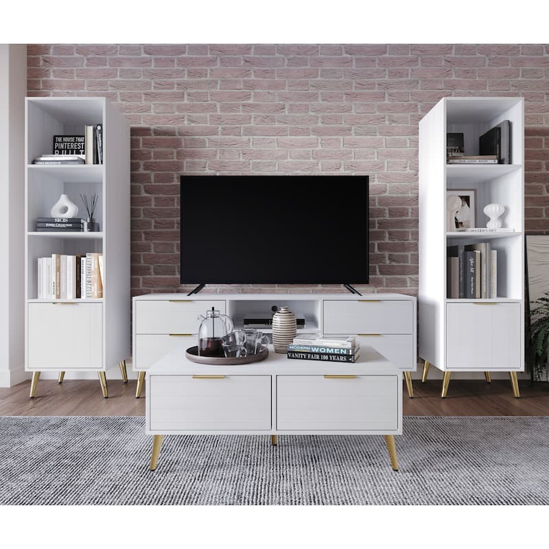 CraftPorch Elegance 4-Piece Living Room Set
