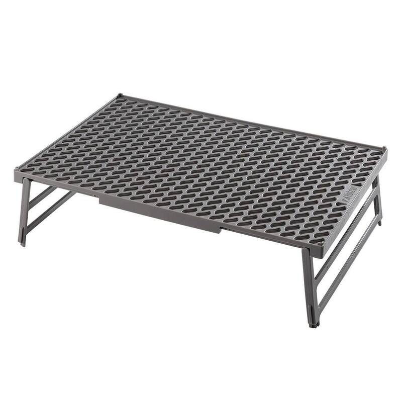 Hutzler Coolwave Stackable Cooling Rack, 15 x 10 Inches, Collapsible Baking Rack, BPA Free - Gray