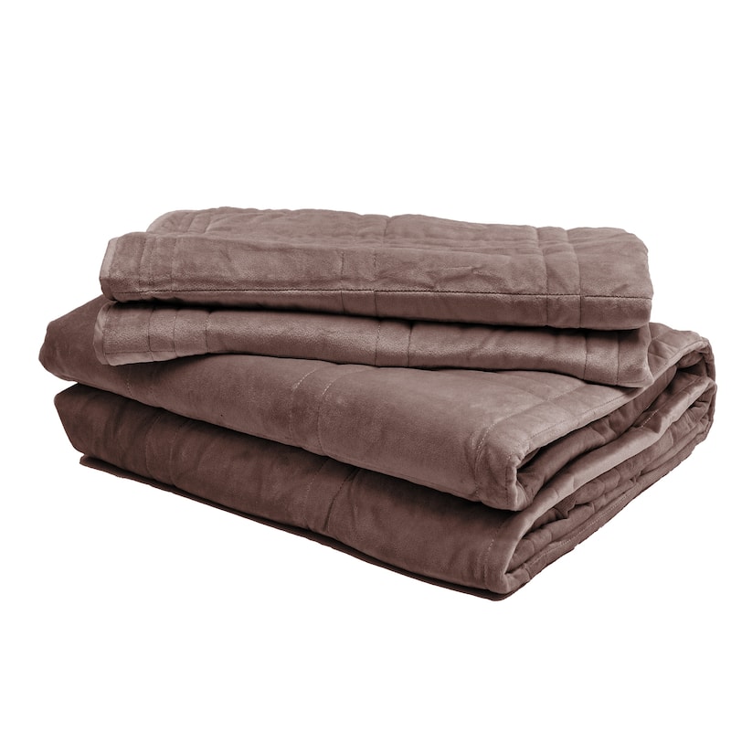 Home Soft Things 3 Piece Box Quilted Micromink Bedspread 102" x 90"