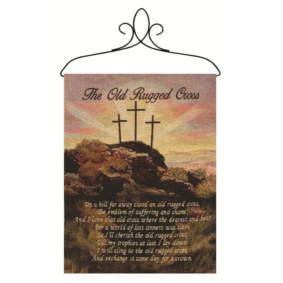 Shop Religious Crucifix Inspired Poem Wall Art Hanging Tapestry 13 X 18 Overstock 16618337
