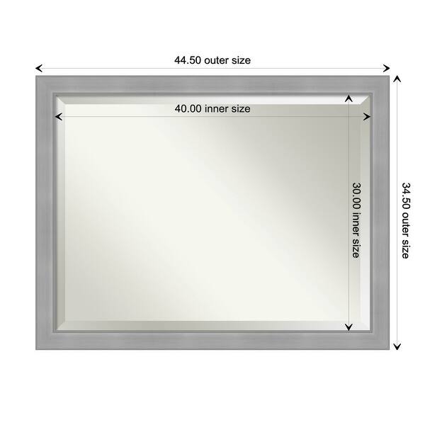 photo Bathroom Vanity Mirrors Brushed Nickel amanti art