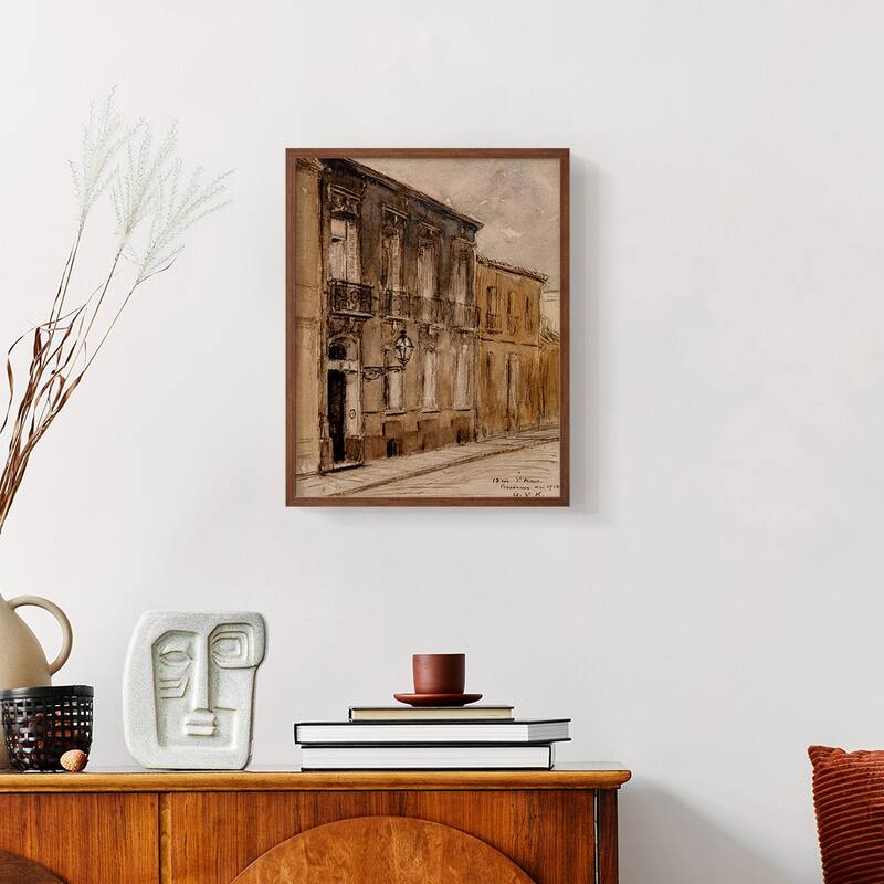 Vintage Landscape CCLVI -Framed Print