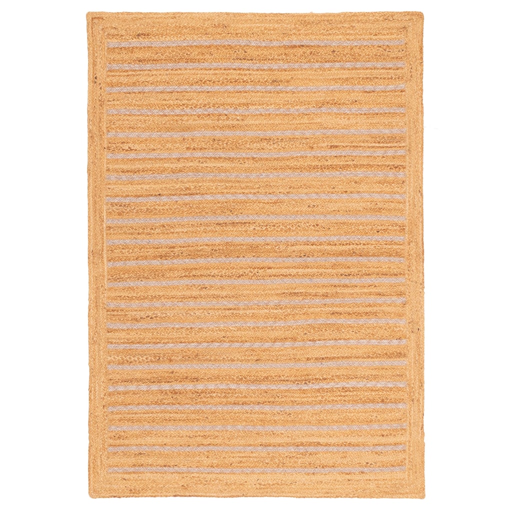 ECARPETGALLERY Braided Weave Palas Denizli Tan Jute Rug - 5'3 x 7'10