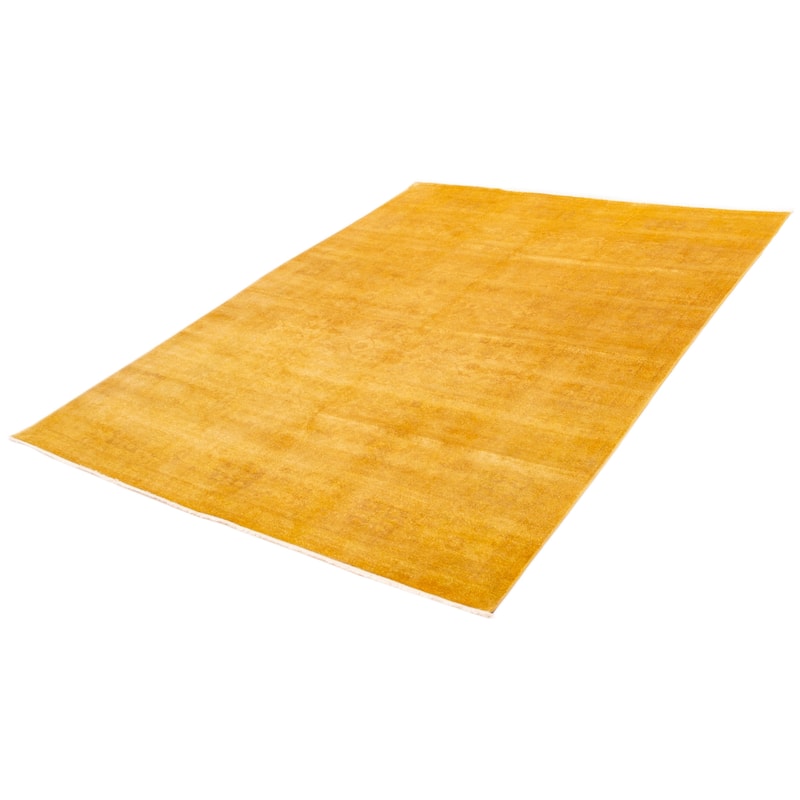 ECARPETGALLERY Hand-knotted Vibrance Gold Wool Rug - 8'10 x 11'7