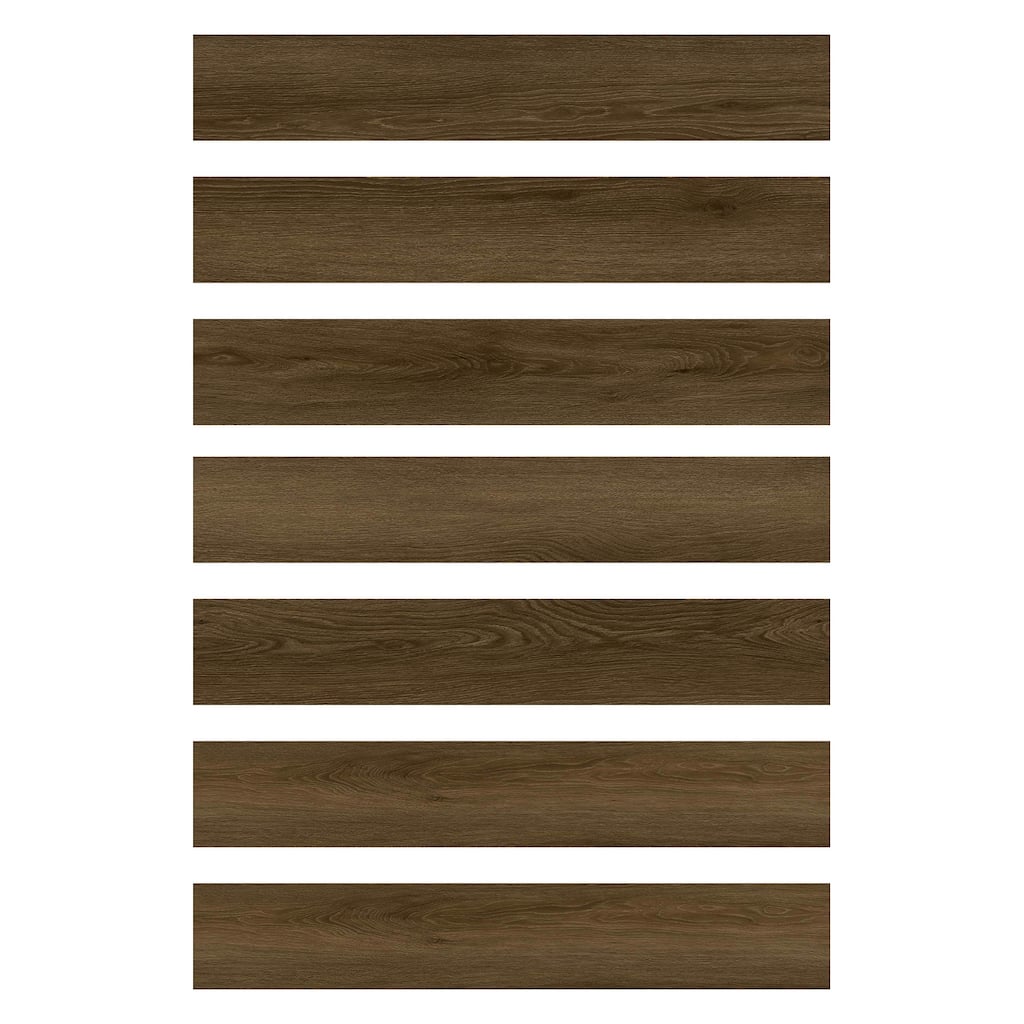 FloorPops Dark Oak Peel and Stick Wood Floor Planks