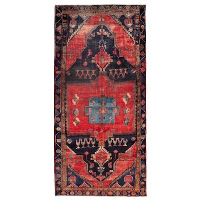 ECARPETGALLERY Hand-knotted Konya Anatolian Red Wool Rug - 5'0 x 10'8