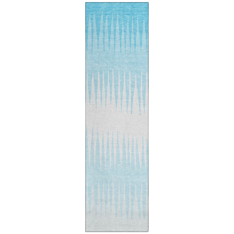 Machine Washable Indoor/ Outdoor Chantille Ombre Contemporary Rug