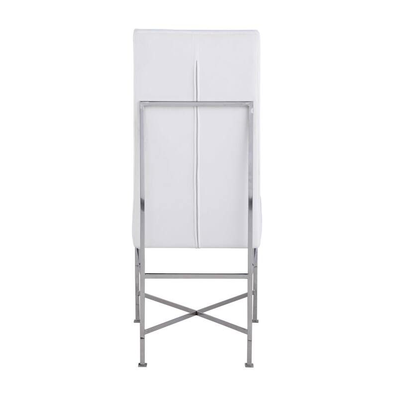 Somette Contemporary Side Chair with Steel Frame, Set of 2