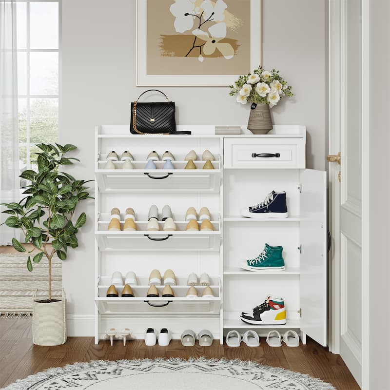White Color Shoe Cabinet
