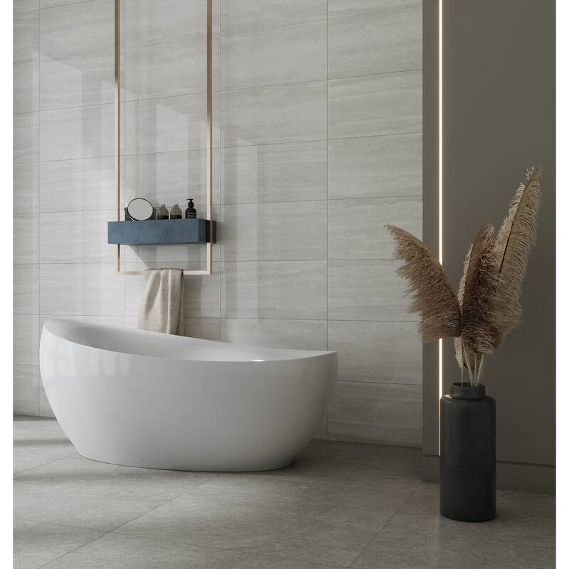 Monument 12 in. x 24 in. Glazed Porcelain Wall and Floor Tile