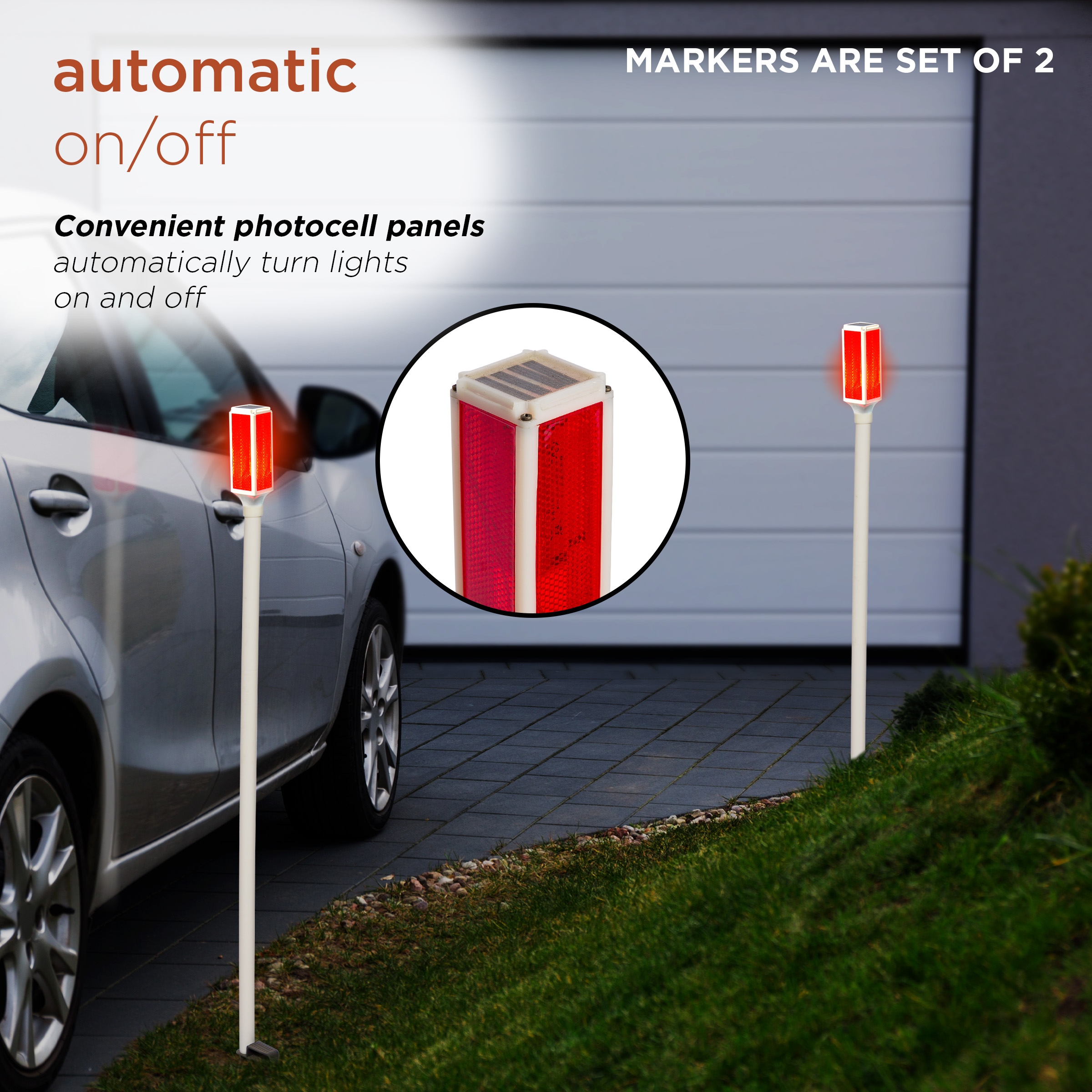 Led driveway markers online