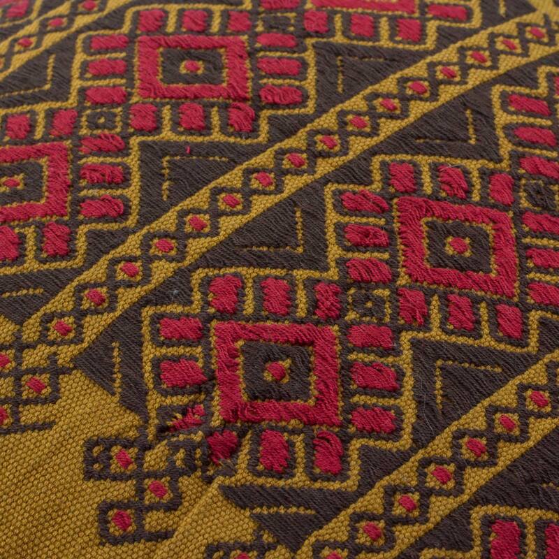 Novica Handmade Mountain Sun Cotton Cushion Cover