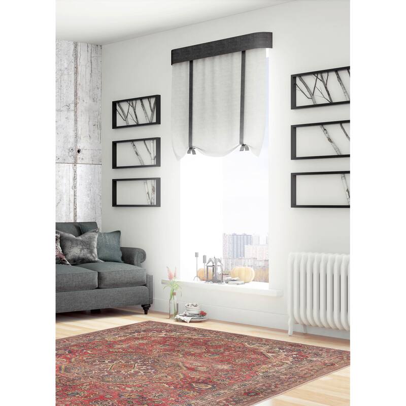 ECARPETGALLERY Hand-knotted Antalya Vintage Red Wool Rug - 6'3 x 9'1