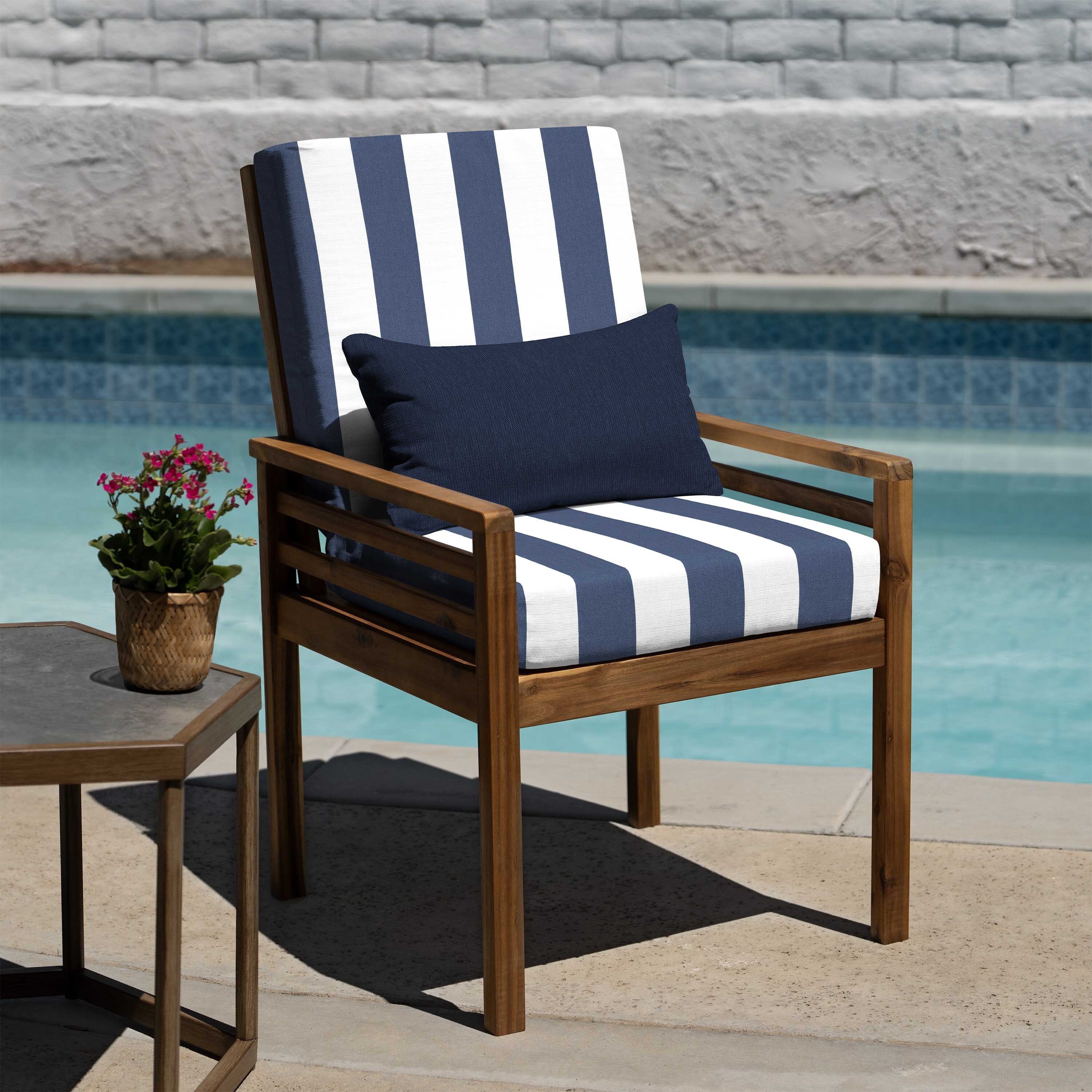 High back patio seat cushions top