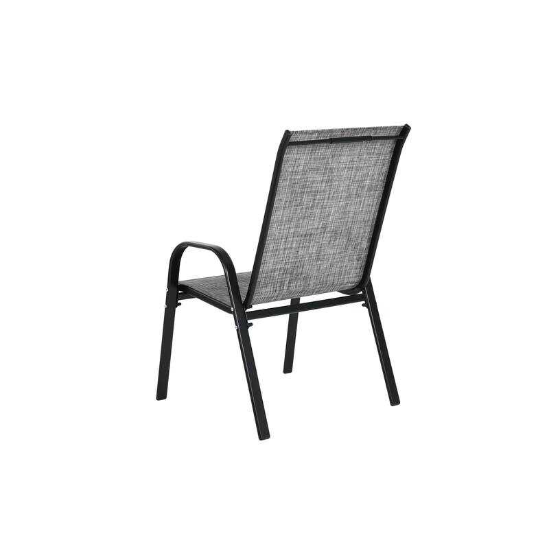 2 Piece Patio Chairs (Excluding the table) - Grey
