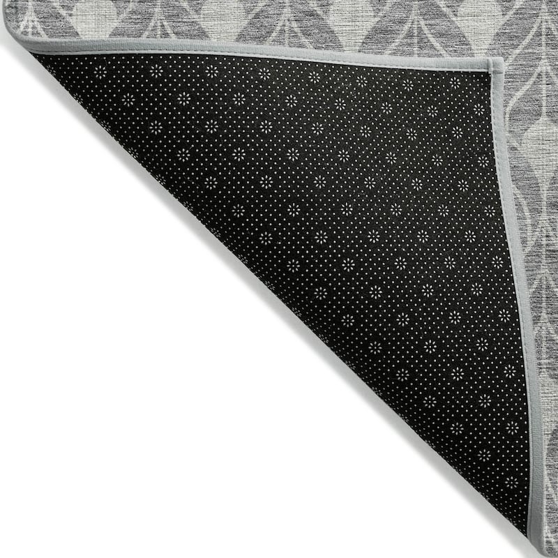 Machine Washable Indoor/ Outdoor Chantille Geo Teardrop Rug
