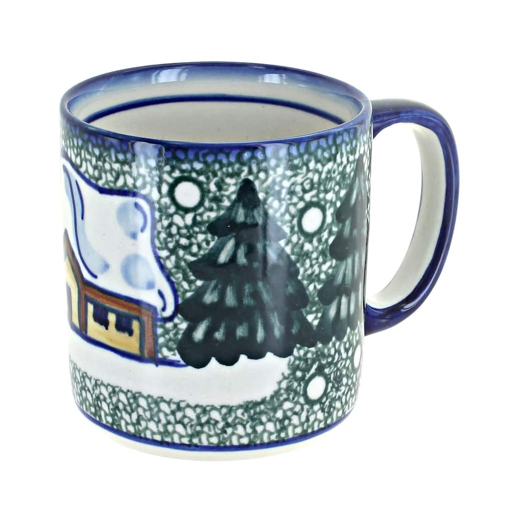 Blue Rose Polish Pottery WR Unikat Mug