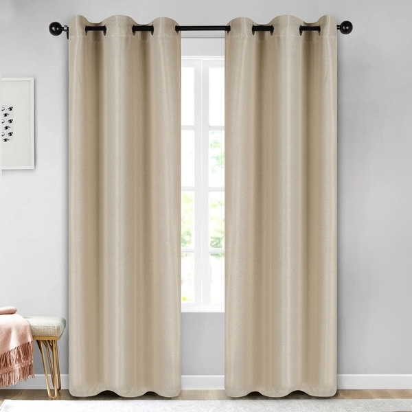 Superior Jaxon Washable Room Darkening Curtains, Set of 2 Panels