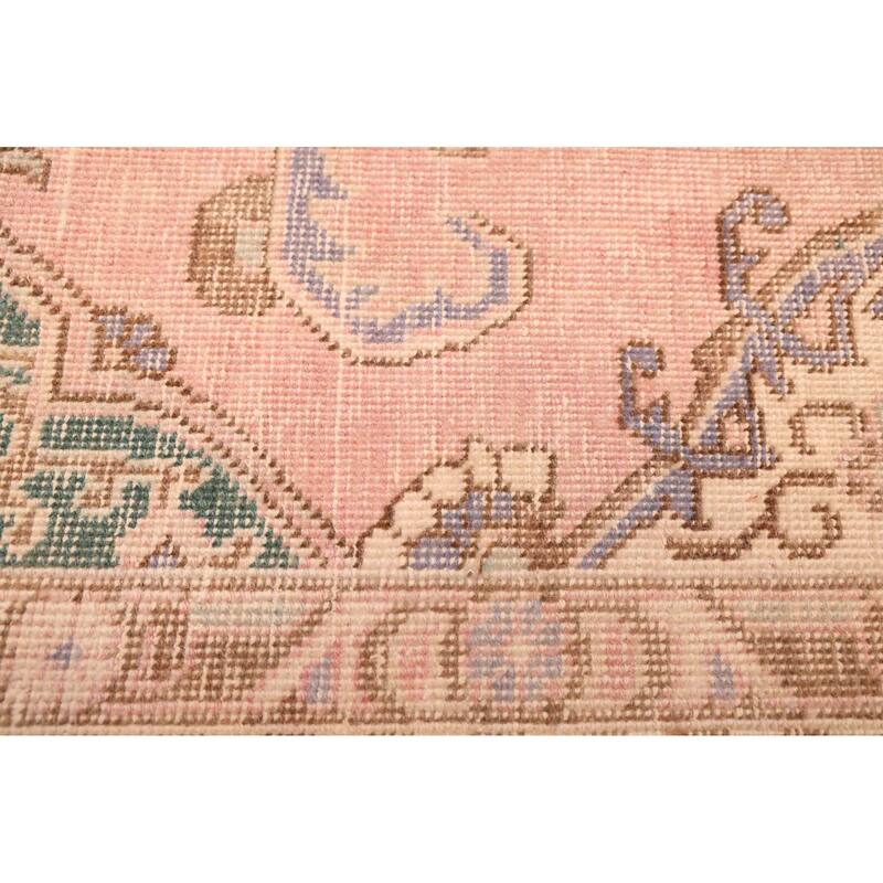 ECARPETGALLERY Hand-knotted Antalya Vintage Pink Wool Rug - 9'7 x 12'6