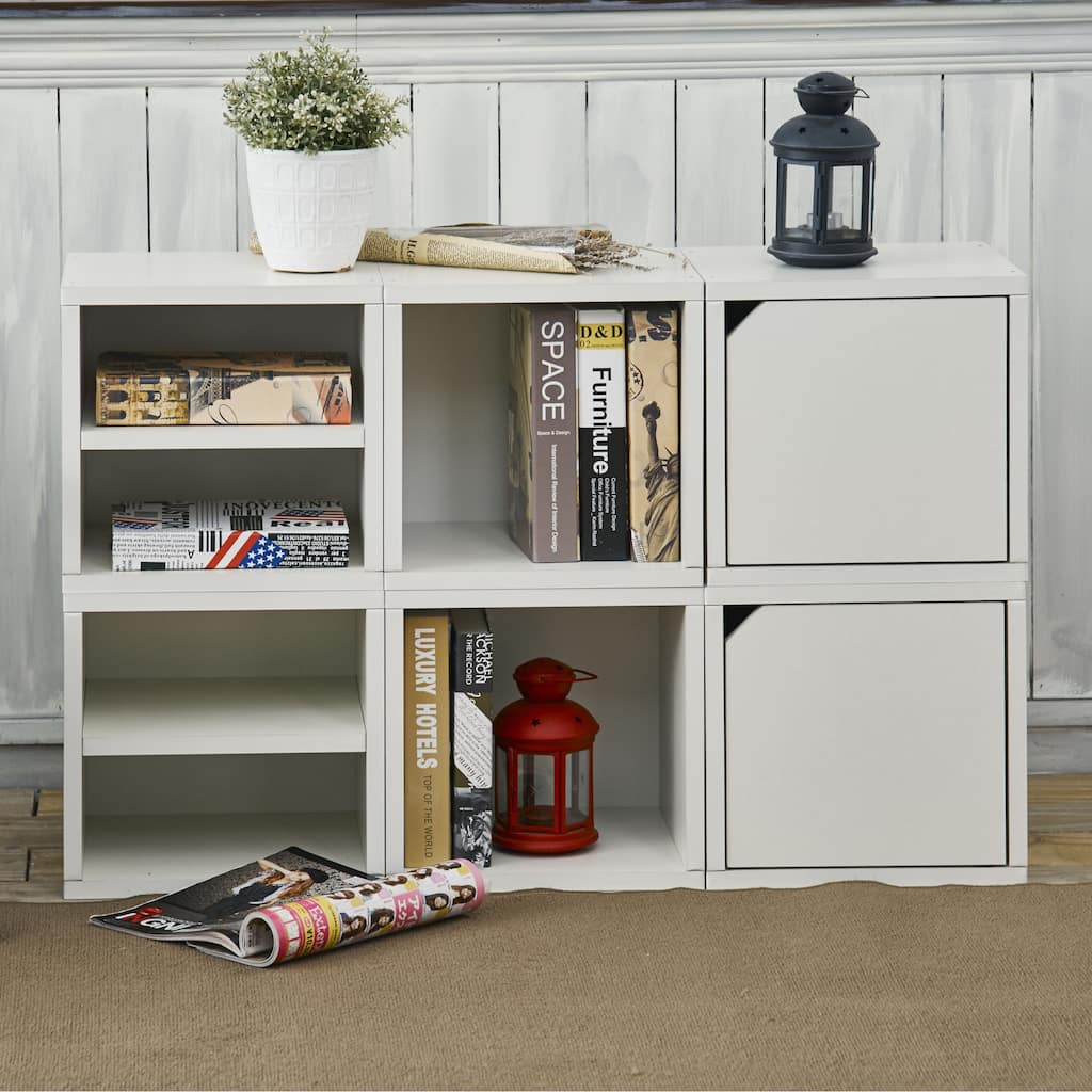 Way Basics Eco Stackable Connect 6 Cube, Modular Storage and Organizer ...