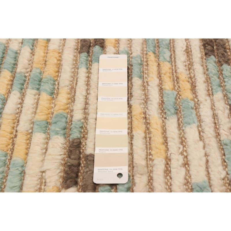 ECARPETGALLERY Hand-knotted Tangier Beige Wool Rug - 6'8 x 9'10