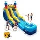 preview thumbnail 1 of 4, Vinyl Inflatable Bounce House with Long Slide, Climbing Ladder, Large Ball Pool and 1500-Watt Blower - 14x9x23ft 14x9x23ft