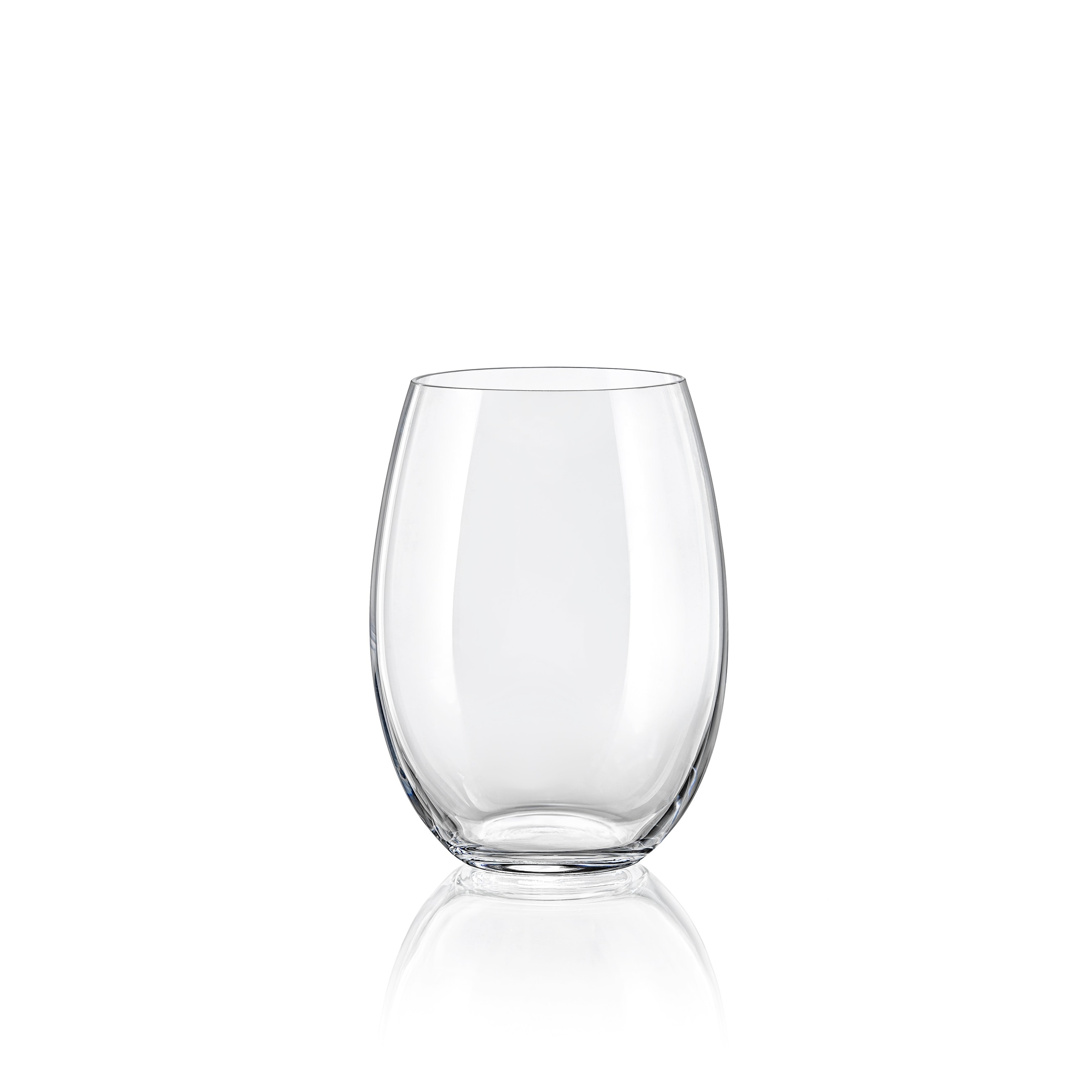 Wine Glasses Set of 6-Stemless Wine Glasses-Red and White Wine