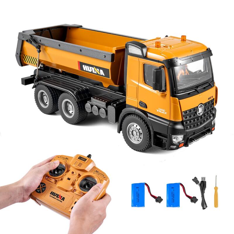 RC Dump Truck Toy for Toddlers Kids Boys and Girls Age 8+ - 10-Channel 78.7 ft