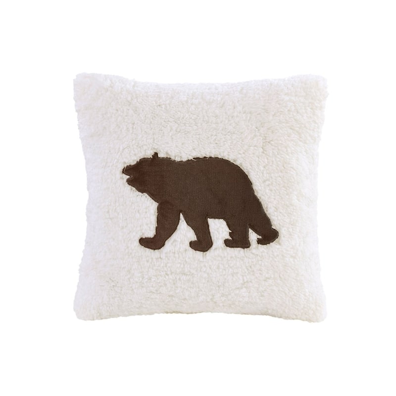 GDF Studio - Alton Plush to Sherpa Down Alternative Comforter Set - Brown & Ivory